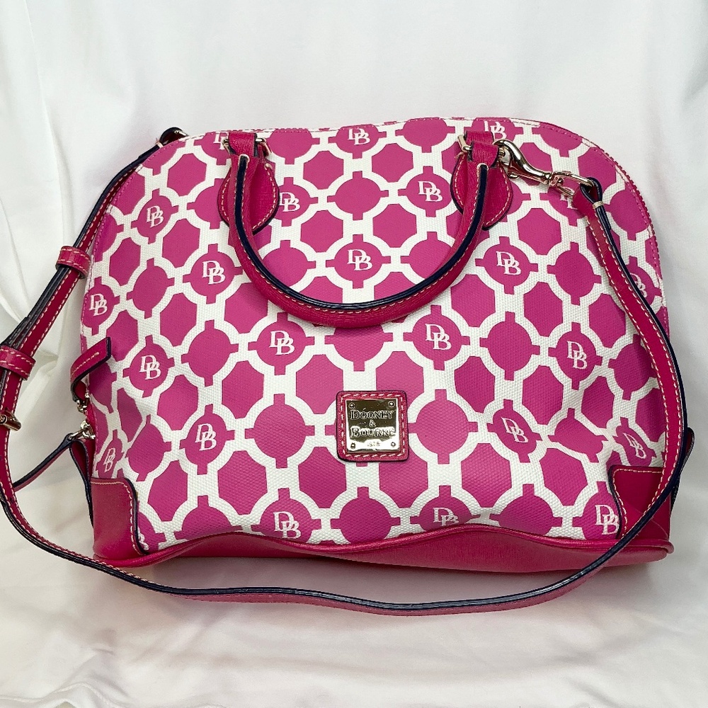 Dooney & Bourke Pink Satchel w/ Auth & Reg Card